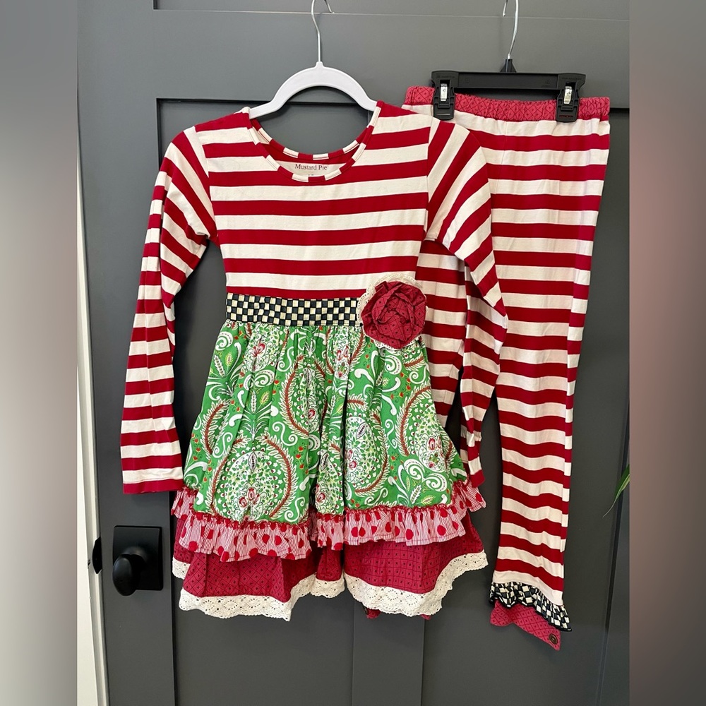 Mustard Pie Christmas tunic/legging set